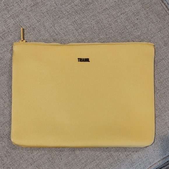 triangl swimwear Other - Triangl Swim Yellow Zip Pouch•Used•11.5"x8.5"